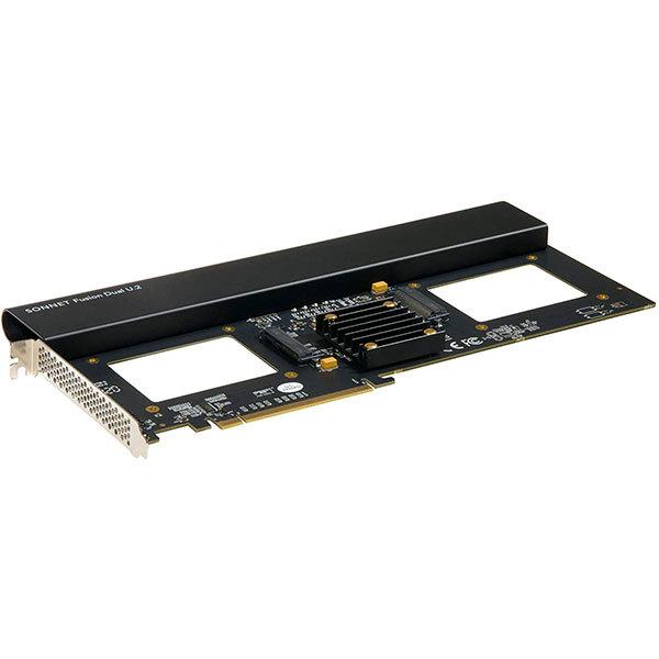 SONNET ソネット テクノロジー Fusion Dual U.2 SSD PCIe Card Thunderbolt compatible FUS-U2-2X4-E3