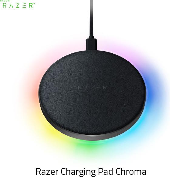 Razer レーザー Charging Pad Chroma 10W 急速ワイヤレス充電器 RC21-01600100-R371