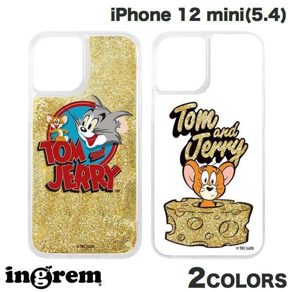 ingrem iPhone 12 mini  トムとジェリー ラメ グリッターケース イングレム