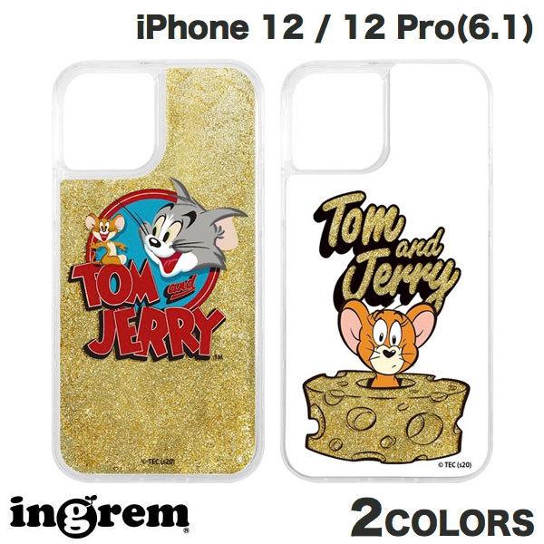 ingrem iPhone 12 / 12 Pro トムとジェリー ラメ グリッターケース イングレム