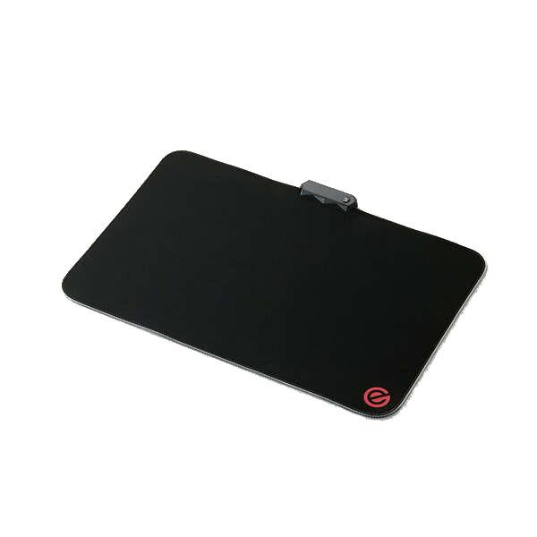 エレコム ELECOM 光るゲーミングマウスパッド 中目クロス ワイドサイズ ブラック MP-GL02BK