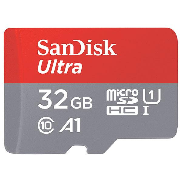 SanDisk サンディスク Ultra 32GB microSDHC UHS1 Class10 120MB/s アダブタ付 A1対応 海外パッケージ品 SDSQUA4-032G-GN6MA