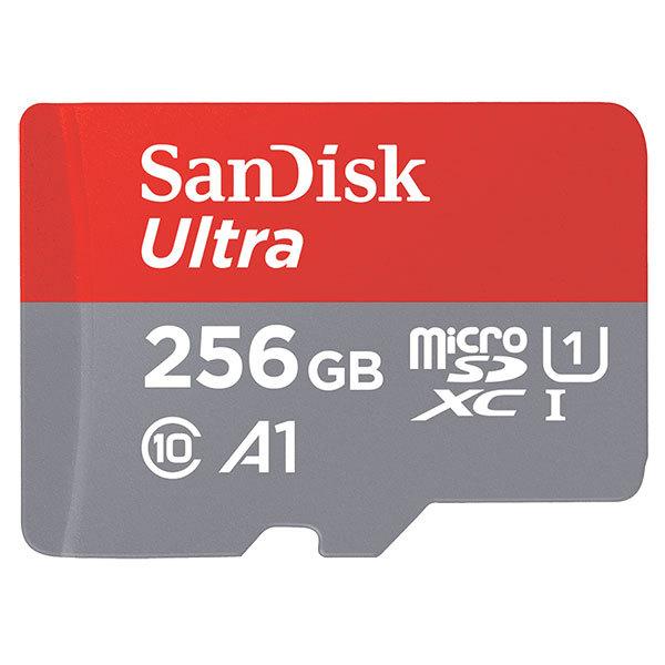 SanDisk サンディスク Ultra 256GB microSDXC UHS1 Class10 120MB/s アダブタ付 A1対応 海外パッケージ品 SDSQUA4-256G-GN6MA