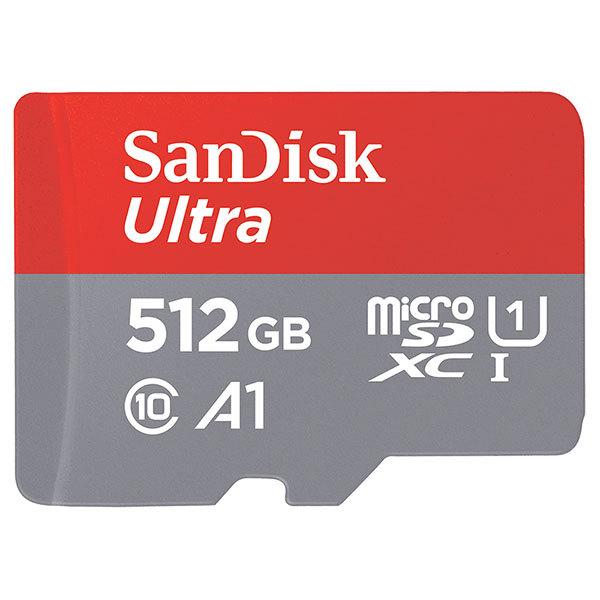 SanDisk サンディスク Ultra 512GB microSDXC UHS1 Class10 120MB/s アダブタ付 A1対応 海外パッケージ品 SDSQUA4-512G-GN6MA