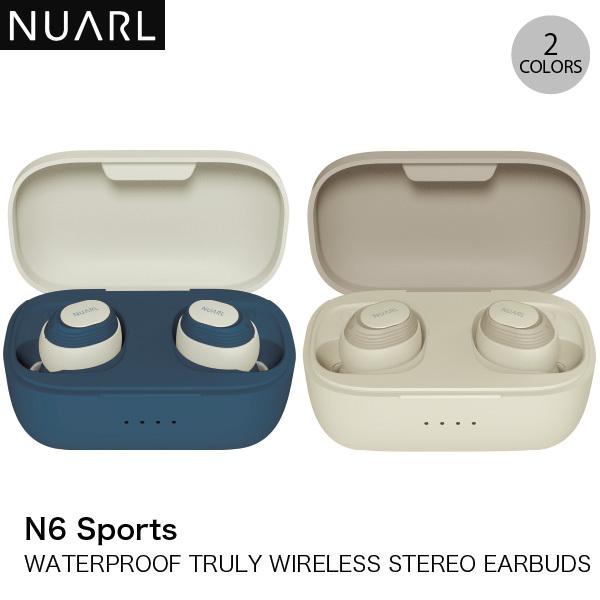 NUARL N6 Sports WATERPROOF TRULY WIRELESS STEREO EARBUDS IPX7 �h�� Bluetooth 5.2 ���S���C�����X�C���z�� �R�ۃC���s�[�X�t�� �k�A�[�� �l�R�|�X�s��