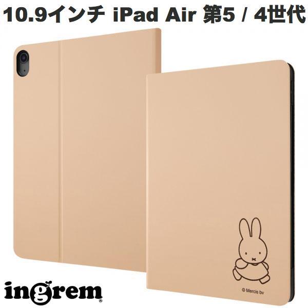ingrem イングレム 10.9インチ iPad Air 第5 / 4世代 ミッフィー レザーケース ミッフィー IJ-BPA16LCBE/MF001