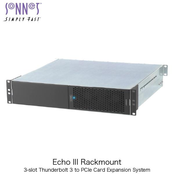 SONNET ソネット テクノロジー Echo III Rackmount 3-Slot Rackmount Thunderbolt 3 to PCIe Card Expansion System ECHO-3R-TB3