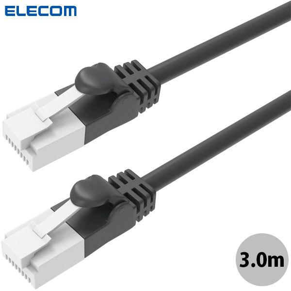 エレコム ELECOM LANケーブル PS5対応 CAT6A 爪折れ防止 3.0m ブラック GM-LDGPAT/BK30