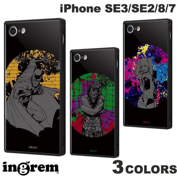 ingrem iPhone SE 第3世代 / SE 第2世代 / 8 / 7 バットマン 耐衝撃ケース KAKU トリプルハイブリッド  イングレム