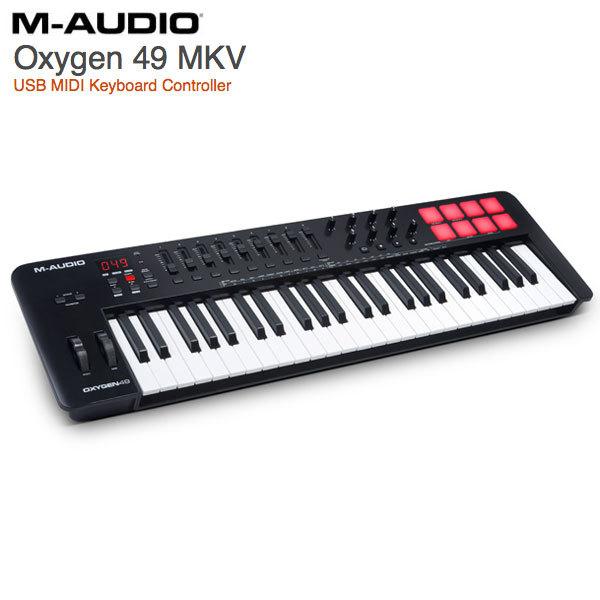 M-AUDIO エムオーディオ Oxygen 49 MKV 自動マッピング機能搭載 49鍵USB MIDIキーボードコントローラー MA-CON-040