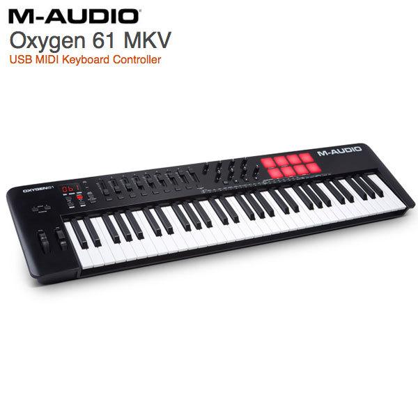M-AUDIO エムオーディオ Oxygen 61 MKV 自動マッピング機能搭載 61鍵USB MIDIキーボードコントローラー MA-CON-041