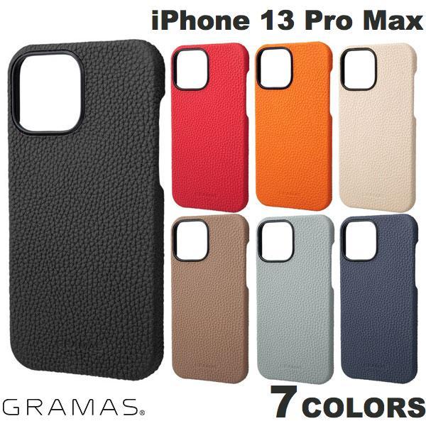 GRAMAS iPhone 13 Pro Max Shrunken-calf Leather Shell Case 本革  グラマス