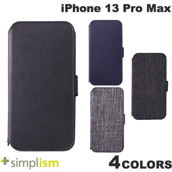 Simplism iPhone 13 Pro Max [FlipNote] 耐衝撃フリップノートケース シンプリズム