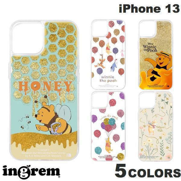 ingrem iPhone 13 ディズニーキャラクター ラメ グリッターケース くまのプーさん イングレム
