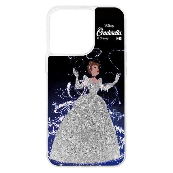 ingrem イングレム iPhone 13 Pro ディズニーキャラクター ラメ グリッターケース シンデレラ/spark joy IJ-DP32LG1S/CN001
