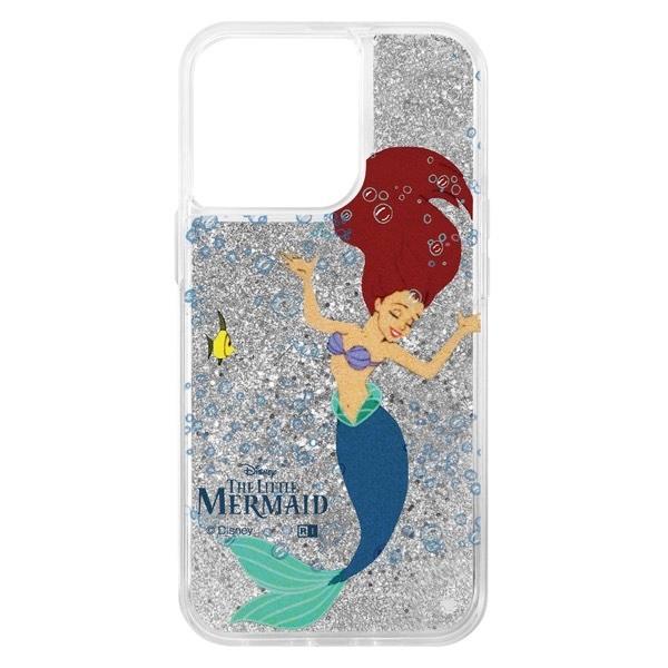 ingrem イングレム iPhone 13 Pro ディズニーキャラクター ラメ グリッターケース リトル・マーメイド/spark joy IJ-DP32LG1S/AR001