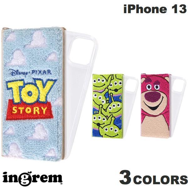 ingrem iPhone 13 ディズニー・ピクサーキャラクター 手帳型 FLEX CASE  サガラ刺繍 トイ・ストーリー  イングレム