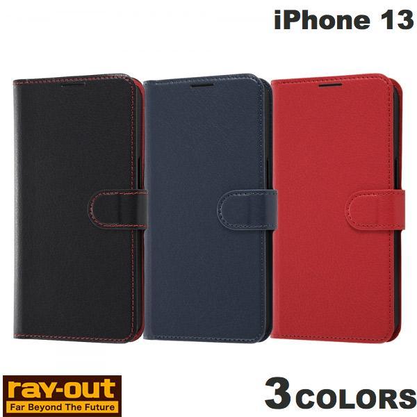 Ray Out iPhone 13 耐衝撃 手帳型ケース シンプル マグネット  レイアウト