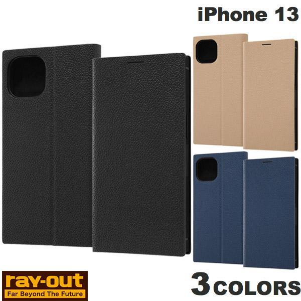 Ray Out iPhone 13 耐衝撃 手帳型レザーケース サイドマグネット スクエア  レイアウト