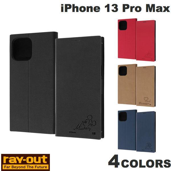 Ray Out iPhone 13 Pro Max ディズニーキャラクター 耐衝撃 手帳型レザーケース サイドマグネット  レイアウト