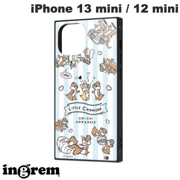 ingrem イングレム iPhone 13 mini ディズニーキャラクター 耐衝撃ハイブリッドケース KAKU チップとデール/Little Chipmunk