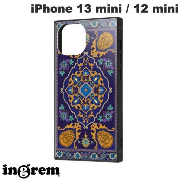 ingrem イングレム iPhone 13 mini / 12 mini ディズニーキャラクター 耐衝撃ハイブリッドケース KAKU アラジン/魔法の絨毯 IQ-DP30K3TB/AL003