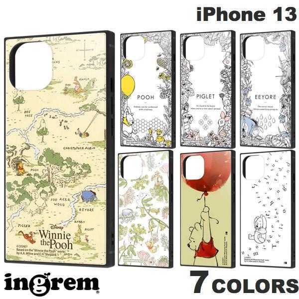 ingrem iPhone 13 ディズニーキャラクター 耐衝撃ハイブリッドケース KAKU くまのプーさん イングレム