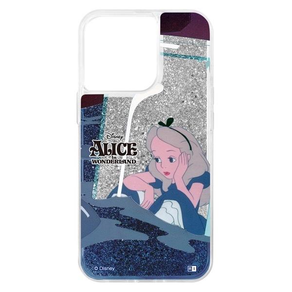 ingrem イングレム iPhone 13 Pro ディズニーキャラクター ラメ グリッターケース ふしぎの国のアリス/Sit IJ-DP32LG1S/AC001