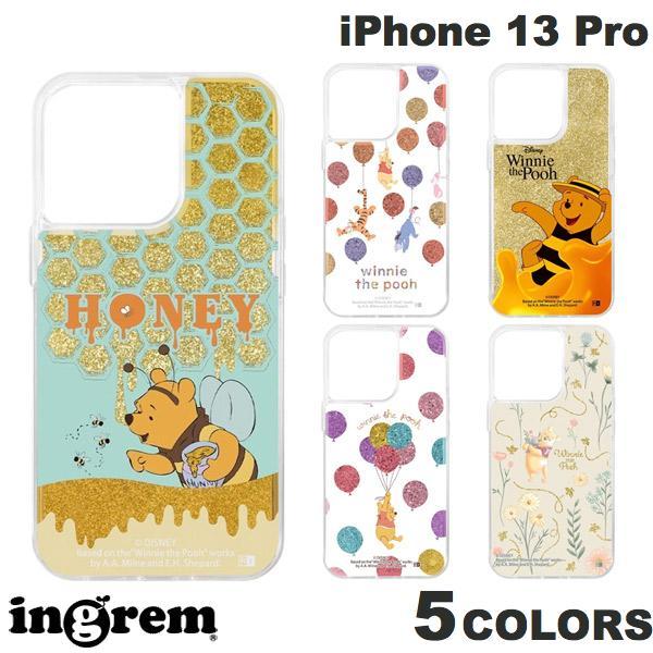 ingrem iPhone 13 Pro ディズニーキャラクター ラメ グリッターケース くまのプーさん イングレム