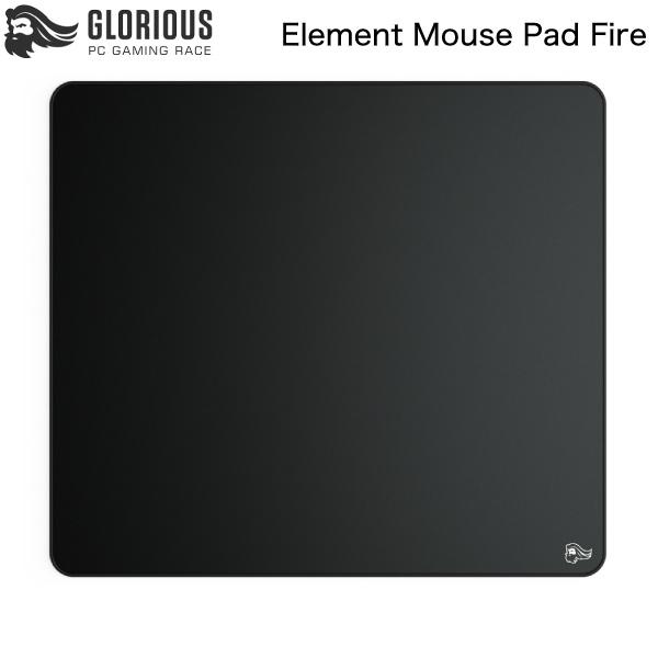 Glorious グロリアスピーシーゲーミングレース Element Mouse Pad Fire ハイブリッドクロス ゲーミングマウスパッド ブラック