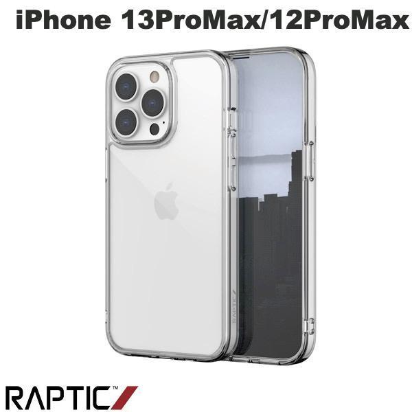 RAPTIC ラプティック iPhone 13 Pro Max / 12 Pro Max Glass Plus 9HガラスxTPUハイブリッドケース Clear RT_IMLCSGTGP_CL