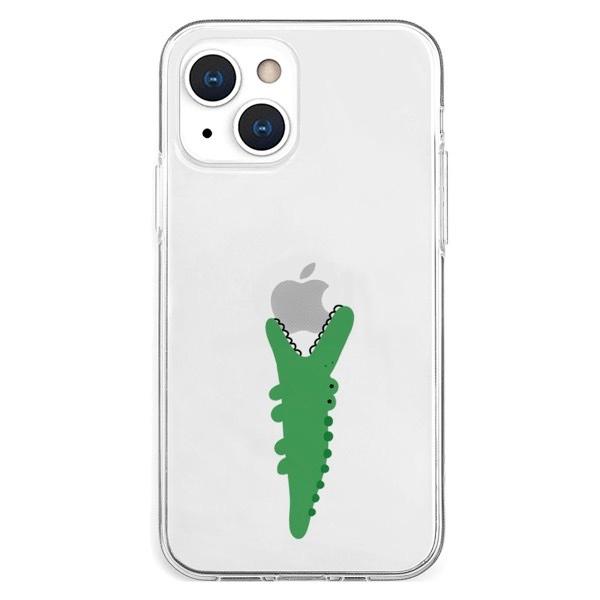 AKAN エイカン iPhone 13 mini ソフトクリアケース ワニ AK20956i13MN