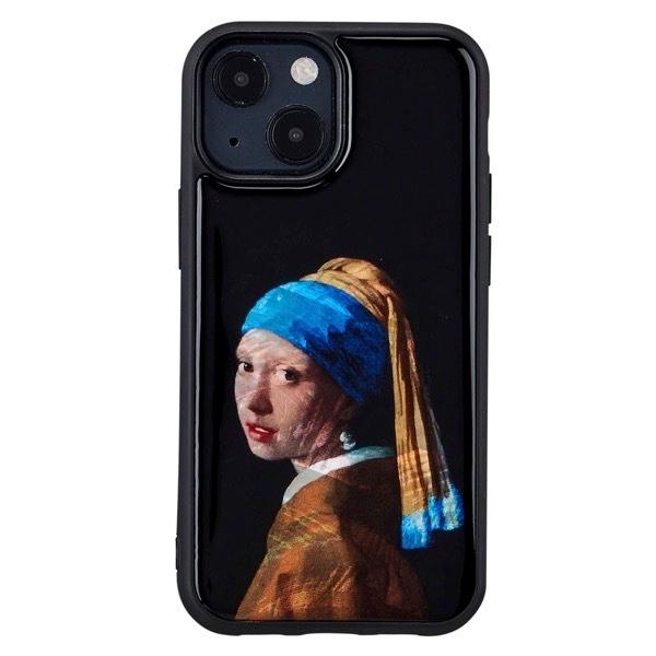 Ikins アイキンス iPhone 13 mini 天然貝ケース 真珠の耳飾りの少女 I21034i13MN