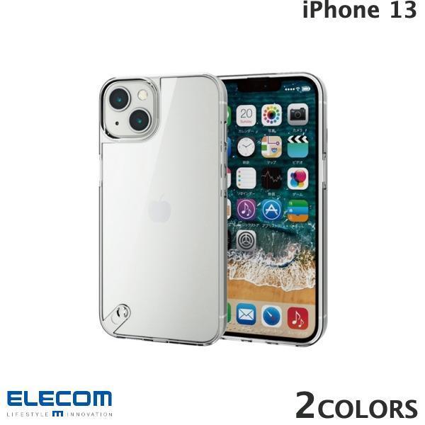 エレコム iPhone 13 ハイブリッドケース ガラス 