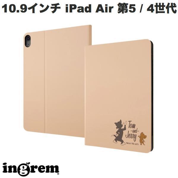 ingrem イングレム 10.9インチ iPad Air 第5 / 4世代 トムとジェリー レザーケース トムとジェリー後ろ姿 IJ-WPA16LCBE/TJ20