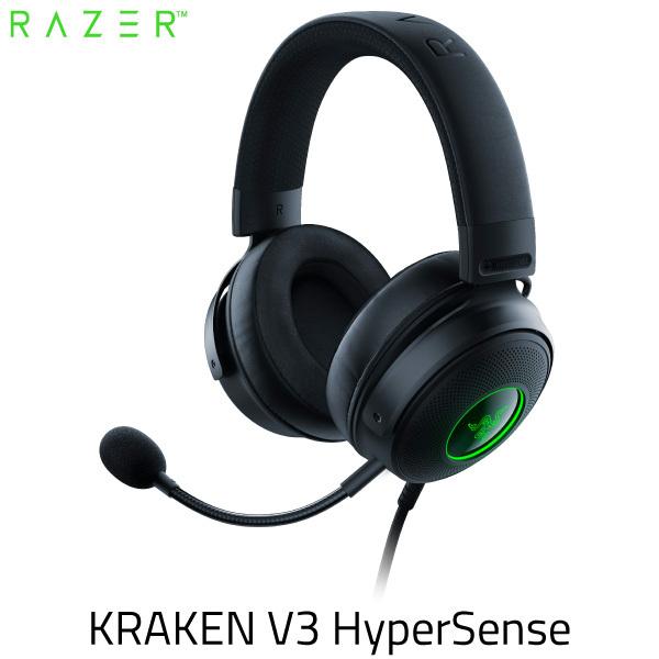 Razer Kraken V3 HyperSense THX Spatial Audio 7.1ch サラウンド 対応 HyperSense 振動機能搭載 USB ゲーミングヘッドセット ブラック
