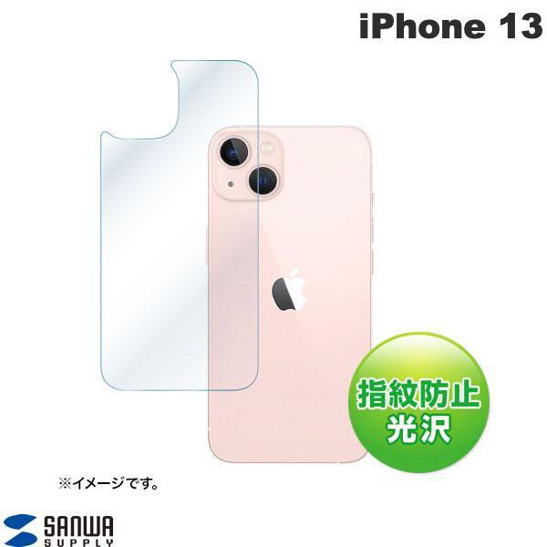 SANWA サンワサプライ iPhone 13 背面保護 指紋防止 光沢フィルム PDA-FIPH21PBS