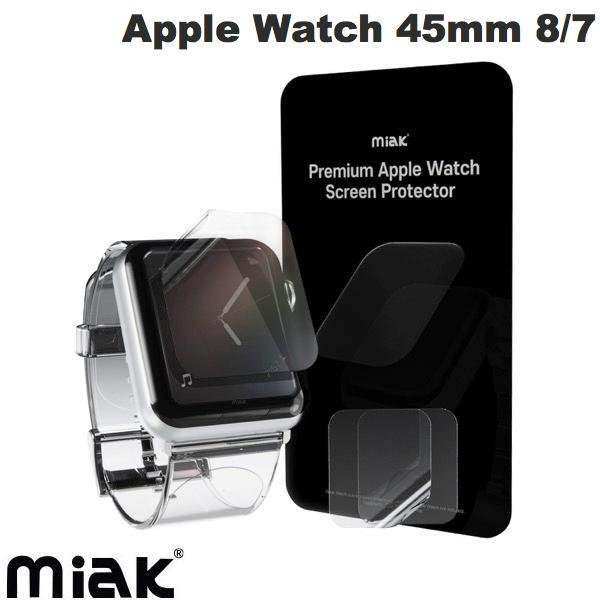 miak ミアック Apple Watch 45mm Series 8 / 7 セルフヒーリング 液晶保護フィルム 光沢 2枚入 MA22173AW