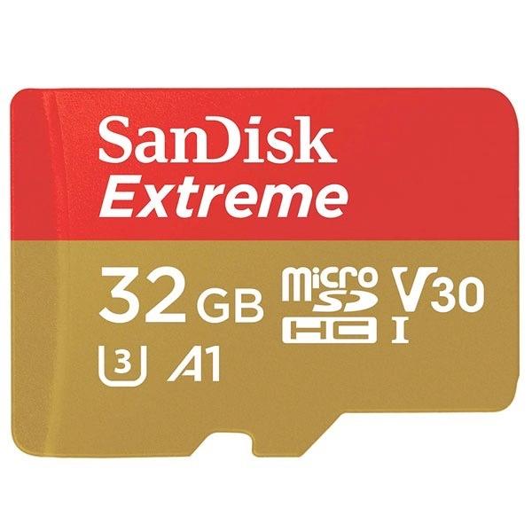 SanDisk サンディスク 32GB Extreme microSDHC UHS1 Class10 R=100/W=60 A1対応 SDアダプタ無し 海外パッケージ SDSQXAF-032G-GN6MN
