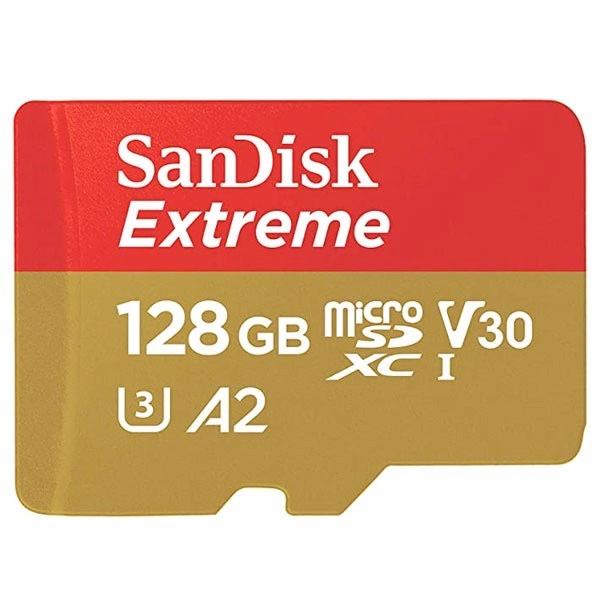 SanDisk 128GB Extreme microSDXC UHS1 U3 Class10 R=160/W=90 A2対応 SDアダプタ無し 海外パッケージ