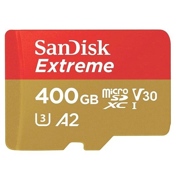 SanDisk サンディスク 400GB Extreme microSDXC UHS1 U3 Class10 R=160/W=90 A2対応 SDアダプタ無し 海外パッケージ SDSQXA1-400G-GN6MN