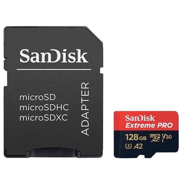 SanDisk サンディスク 128GB EXTREME PRO microSDXC UHS1 R=170/W=90 4K V30 A2対応 アダプタ付き 海外パッケージ SDSQXCY-128G-GN6MA