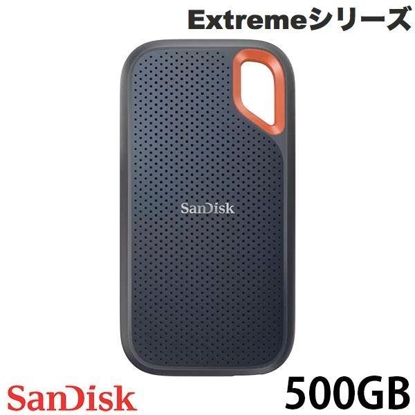 SanDisk 500GB Extremeシリーズ インターフェイスUSB3.2TypeA+TypeC/Gen2 R=1050MB/s W=1000MB/s ポータブルSSD 海外パッケージ