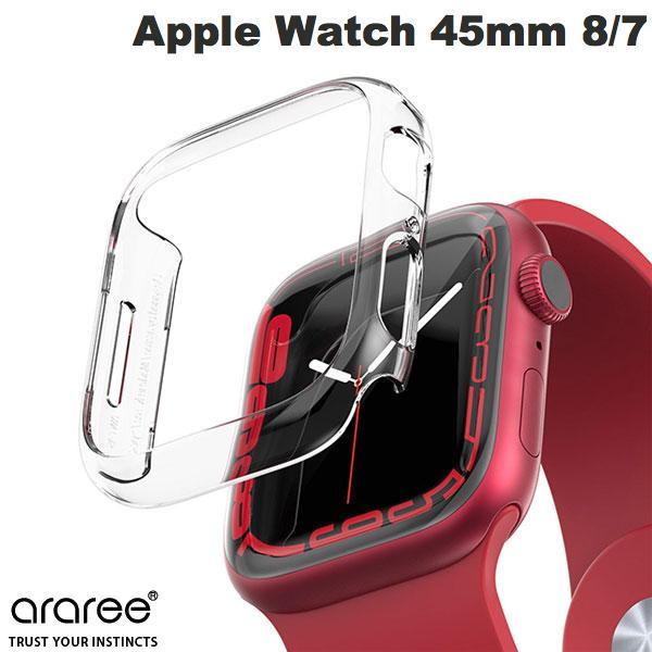 araree アラリー Apple Watch 45mm Series 8 / 7 Nu:kin ハードクリアケース AR22229AW