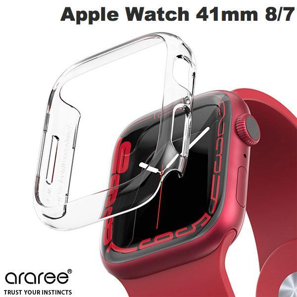 araree アラリー Apple Watch 41mm Series 8 / 7 Nu:kin ハードクリアケース AR22230AW