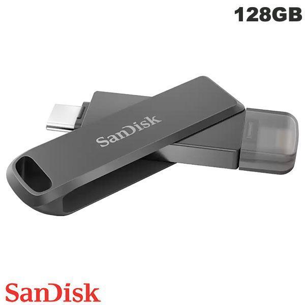 SanDisk サンディスク 128GB iXpand Flash Drive Luxe フラッシュドライブ Lightning & USB Type-C 海外パッケージ SDIX70N-128G
