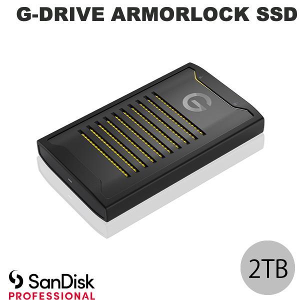 Sandisk Professional 2TB G-DRIVE ARMORLOCK SSD APJP IP67 防塵防水 ポータブルSSD ブラック