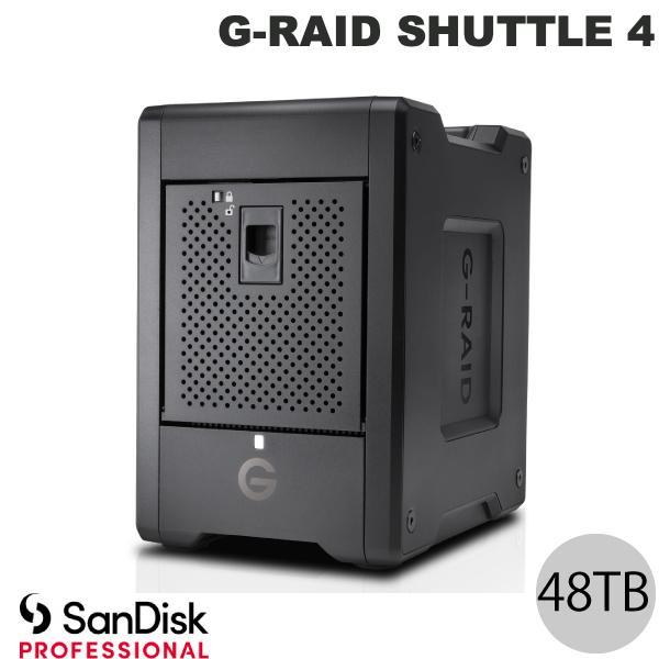 Sandisk Professional 48TB G-RAID SHUTTLE 4 Thunderbolt 3 / USB 3.2 Gen 2 対応 外付けハードディスク 4ベイ