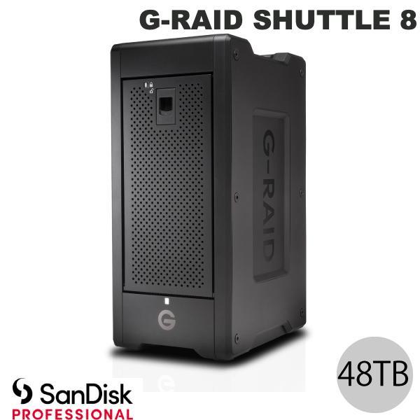 Sandisk Professional 48TB G-RAID SHUTTLE 8 Thunderbolt 3 / USB 3.2 Gen 2 対応 外付けハードディスク 8ベイ