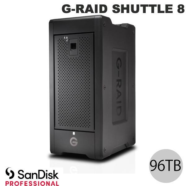 Sandisk Professional 96TB G-RAID SHUTTLE 8 Thunderbolt 3 / USB 3.2 Gen 2 対応 外付けハードディスク 8ベイ